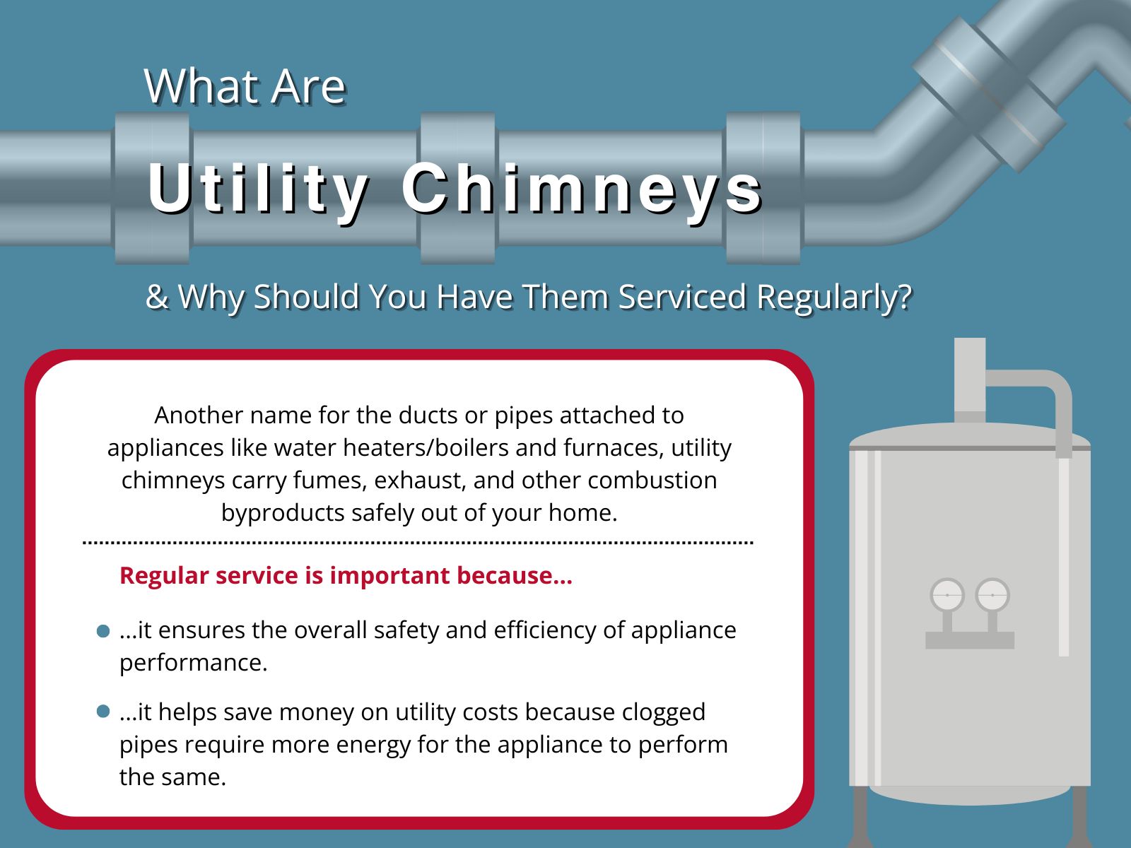 original infographic explaining what utility flues are