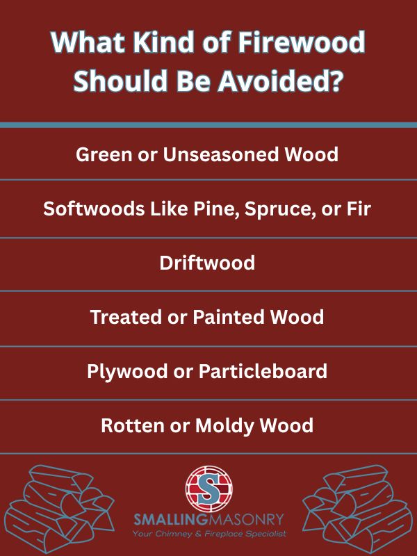 original infographic detailing what types of firewood to avoid original infographic detailing what types of firewood to avoid